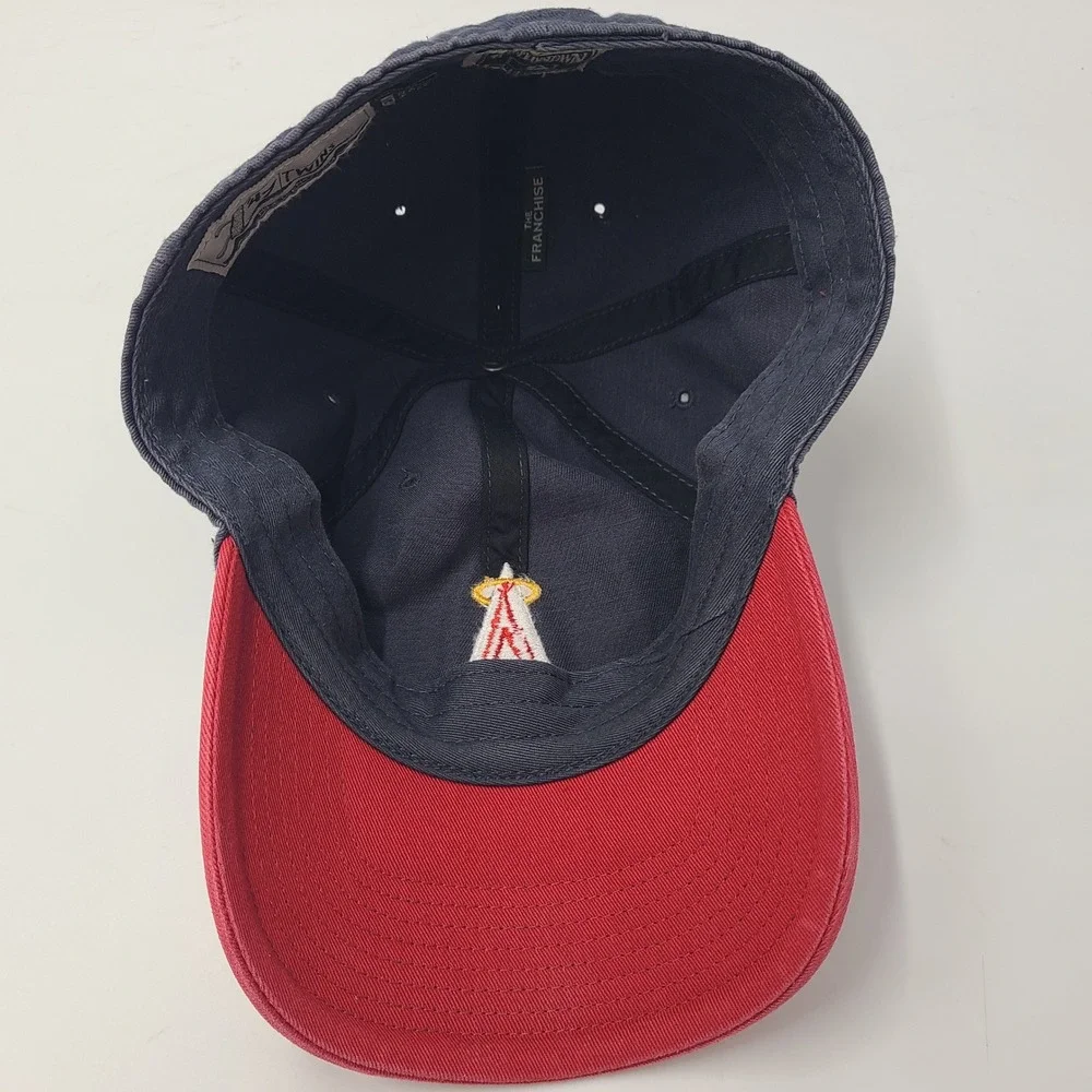 California Angels Hat Fitted M 47 Brand Franchise Blue Red MLB Los Angeles Men